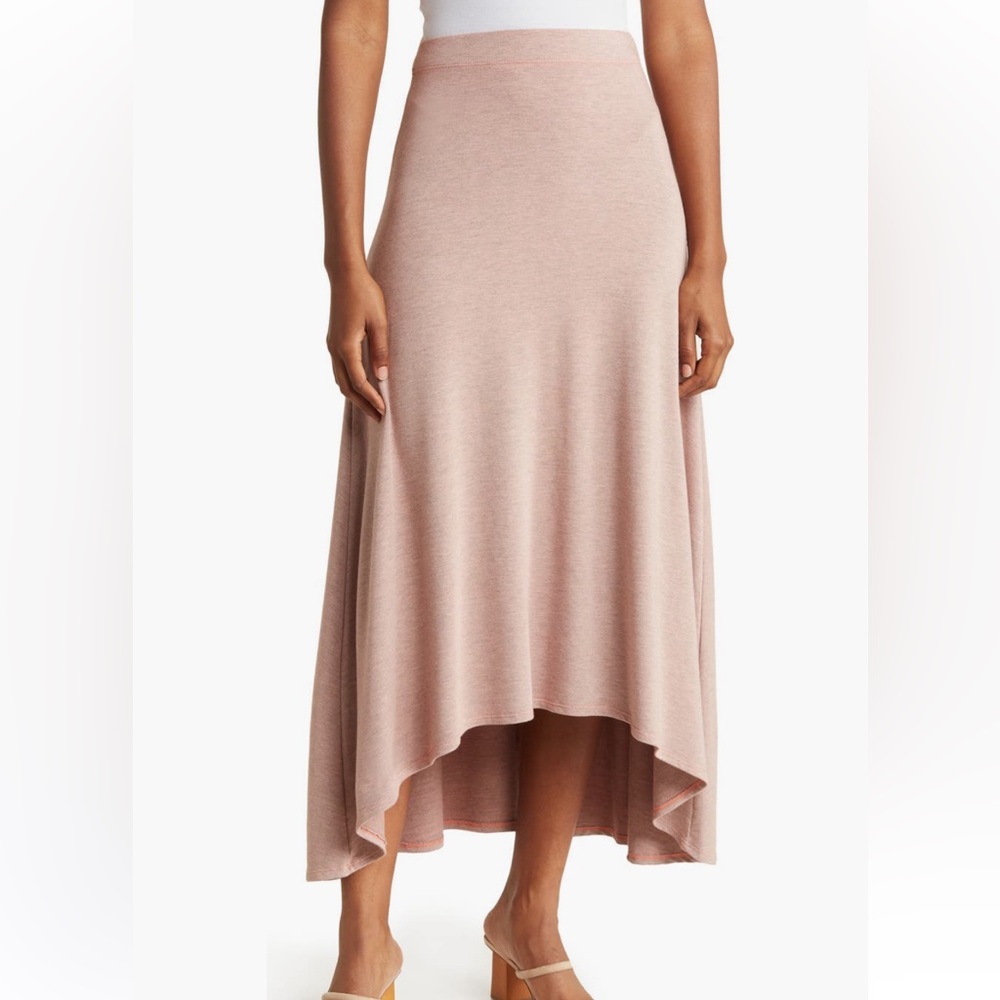 Go Couture Blush High-Low Skirt